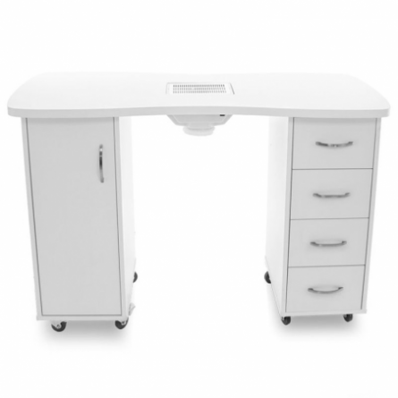 Bureau 2027 wit twee kasten met een absorber