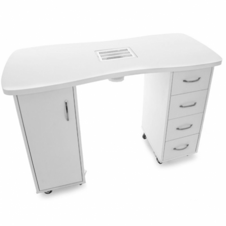 Bureau 2027 wit twee kasten met een absorber