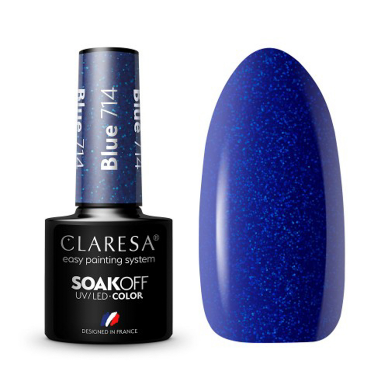 CLARESA Hybrid nagellak BLUE 714 -5g
