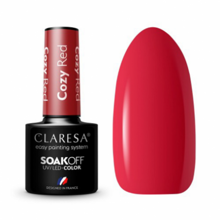 CLARESA Hybride nagellak COZY RED -5g