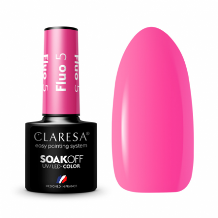 CLARESA Hybride nagellak FLUO 5 -5g