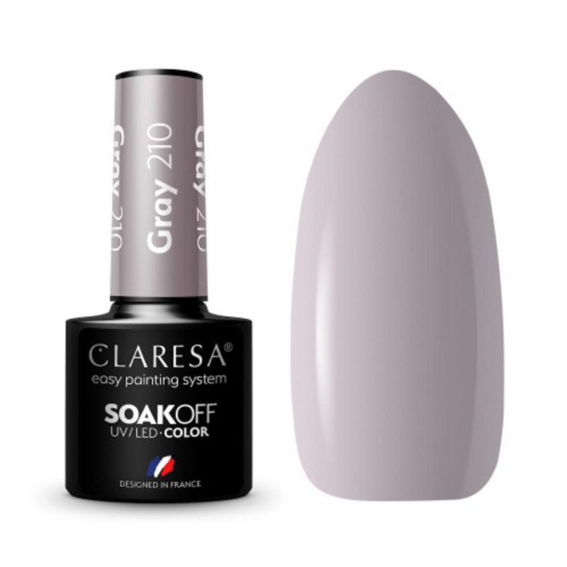 CLARESA Hybrid nagellak GRAY 210 -5g