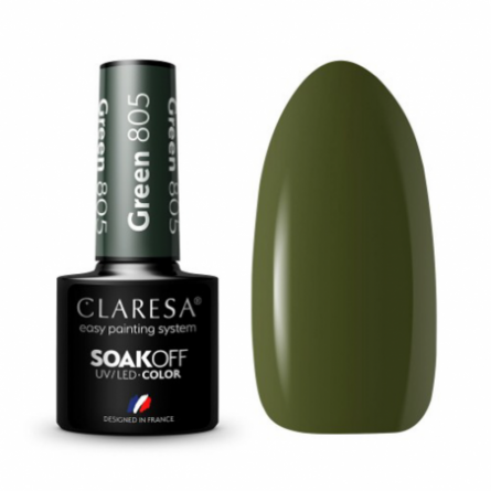 CLARESA Hybride nagellak GREEN 805 -5g