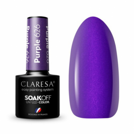 CLARESA Hybrid polish PURPLE 626 -5g