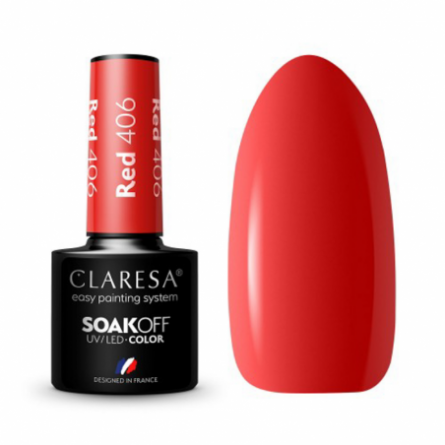 CLARESA Hybrid nagellak RED 406 5g