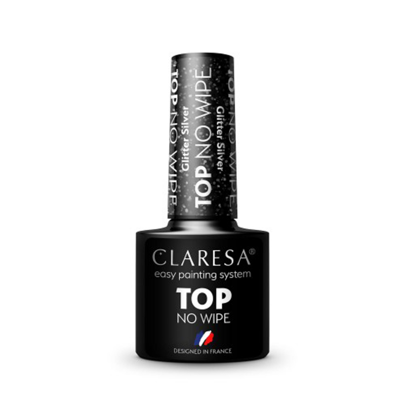 CLARESA Top No Wipe 5g Glitter Zilver