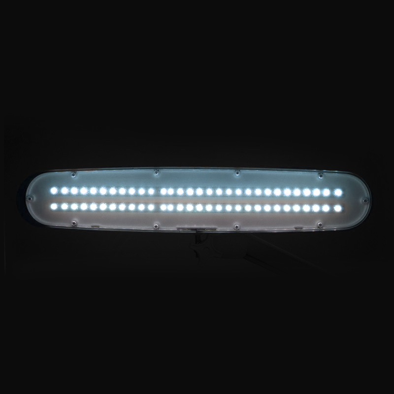 Elegante 801-s LED werkplaatslamp met een standaard wit statief
