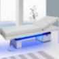 Elektrische massagebed azzurro 815b in glanzend wit