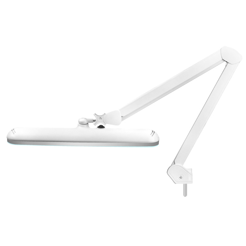 Elegante 801-s LED werkplaatslamp met een standaard wit statief