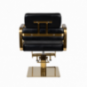 Gabbiano zwarte hydraulische stoel porto goud