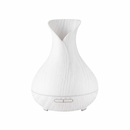 Aroma diffuser luchtbevochtiger spa 15 wit hout 400ml + timer