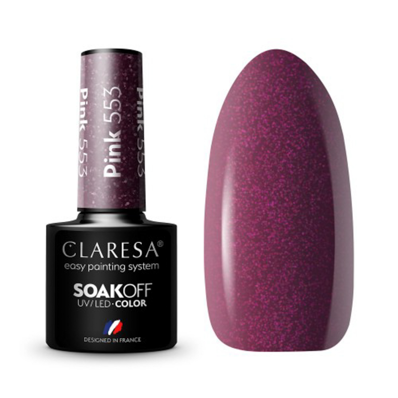 CLARESA Hybride nagellak PINK 553 -5g