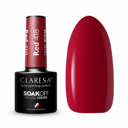 CLARESA Hybride nagellak RED 418 -5g