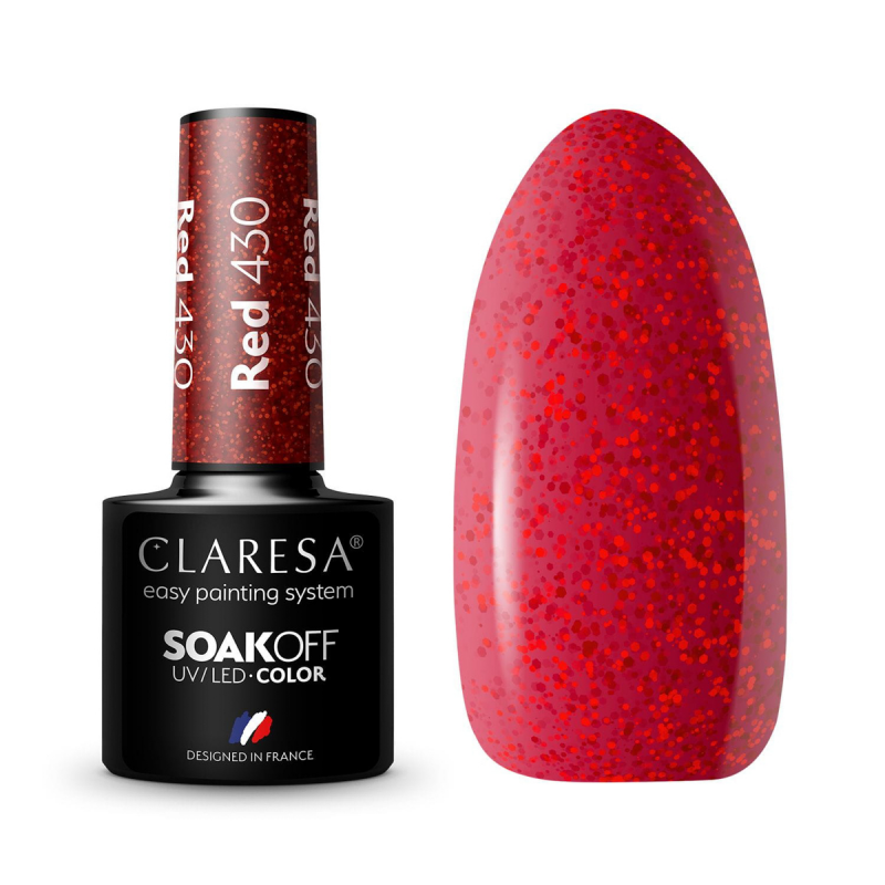 CLARESA Hybride nagellak RED 430 -5g