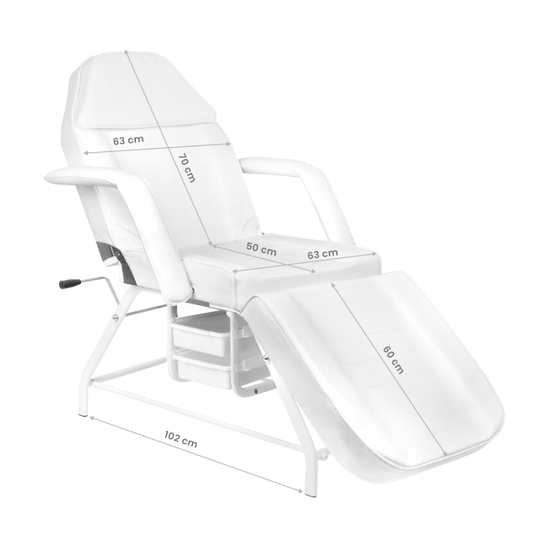 Behandelstoel 557A met Trays wit