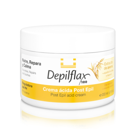 Depilflax 100 creme met glycolzuur na ontharing 200 ml