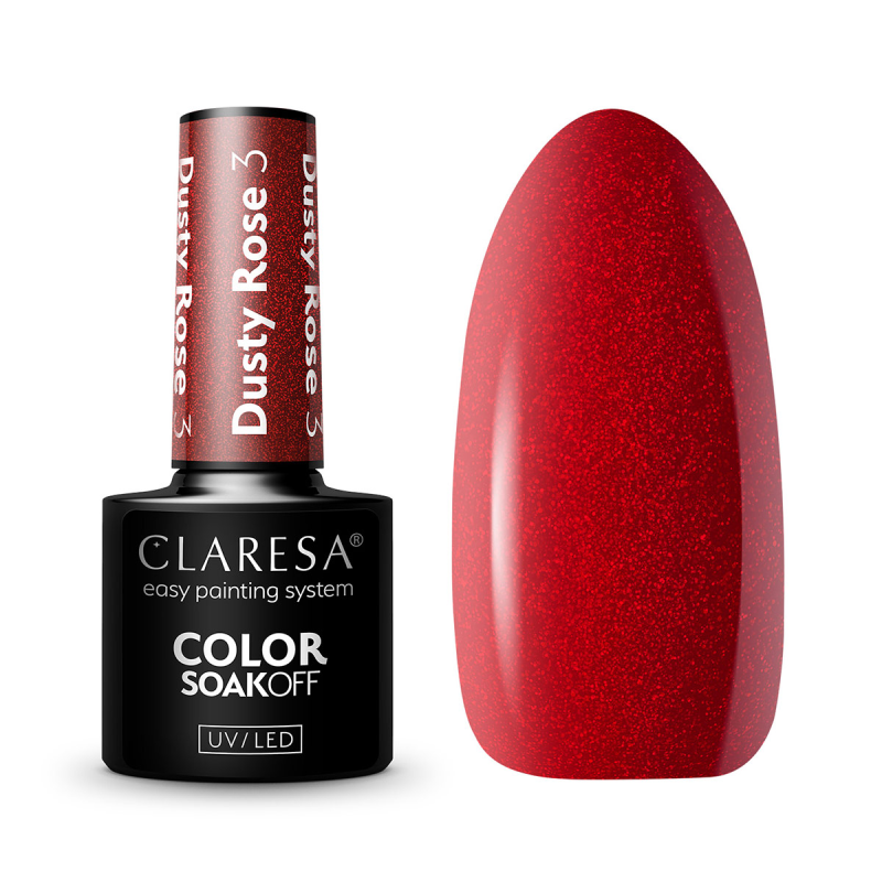 CLARESA Hybrid nagellak DUSTY ROSE 3 -5g