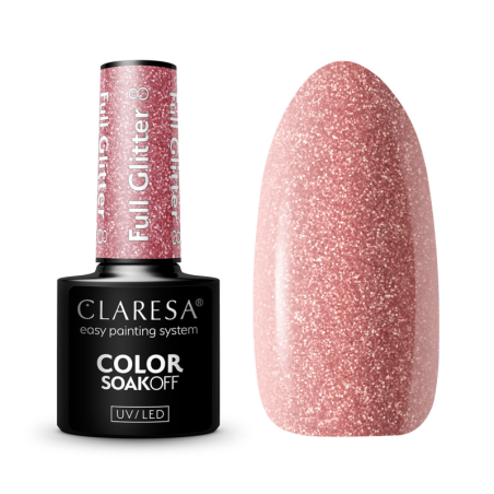 CLARESA FULL GLITTER hybride nagellak 8 -5g