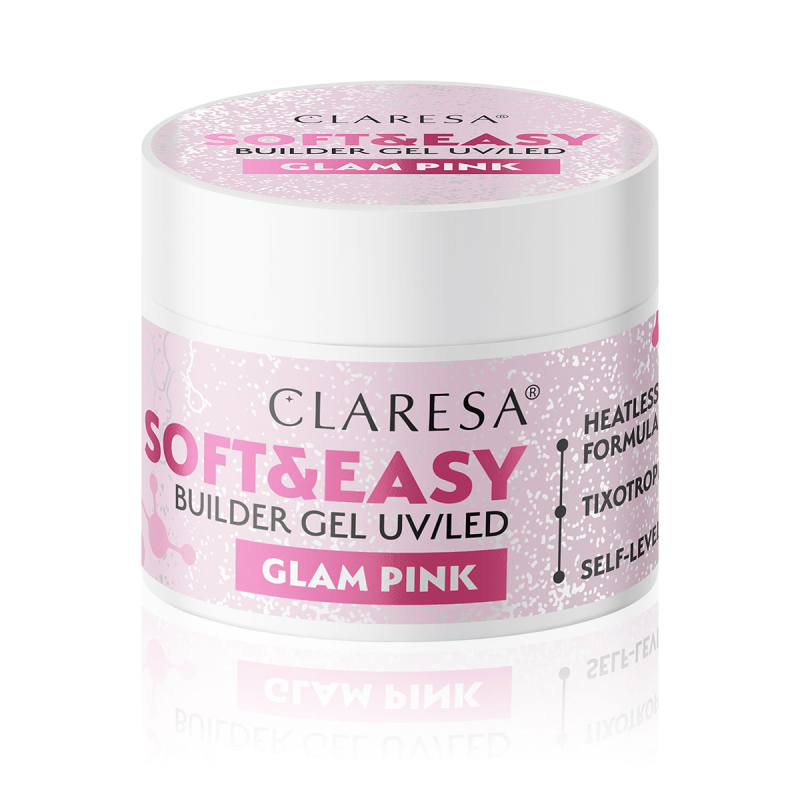 Claresa opbouwgel Soft&Easy glam roze 90g