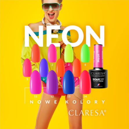 CLARESA Hybride nagellak NEON 12 -5g