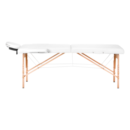 Klaptafel voor massage hout Komfort Activ Fizjo Lux 2 segment 190x70 WIT