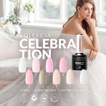 CLARESA Hybride nagellak CELEBRATION 5 -5g