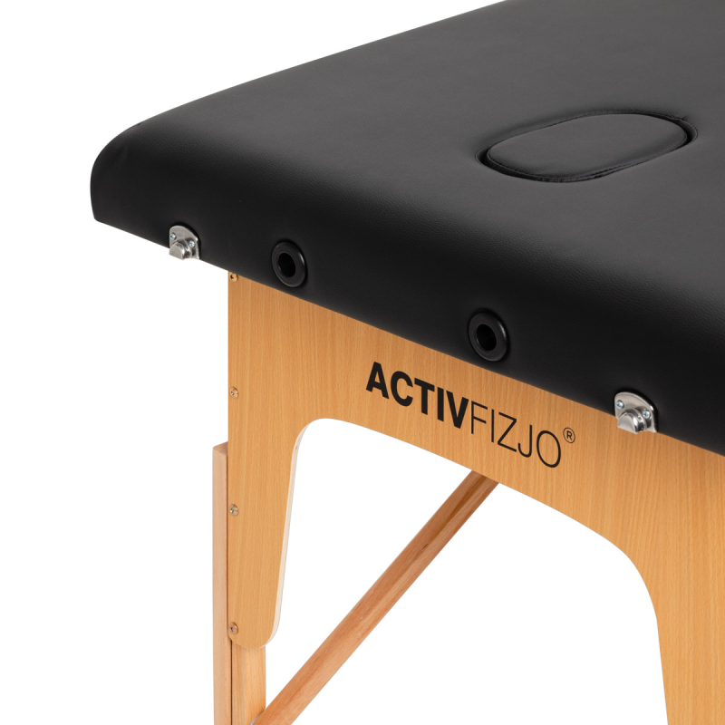 Klaptafel voor massage hout comfort Activ Fizjo Lux 2 segment 190x70 zwart