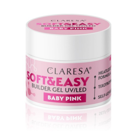 Claresa bouwgel Soft & Easy gel baby roze 45g