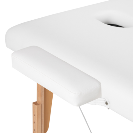 Samengestelde massagetafel voor massage hout Komfort Activ Fizjo Lux 3 segment 190x70 WIT