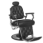 Gabbiano kappersstoel francesco zwart