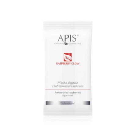 APIS Raspberry glow, algenmasker met gevriesdroogde frambozen 20g