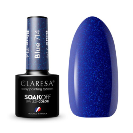 CLARESA Hybrid nagellak BLUE 714 -5g