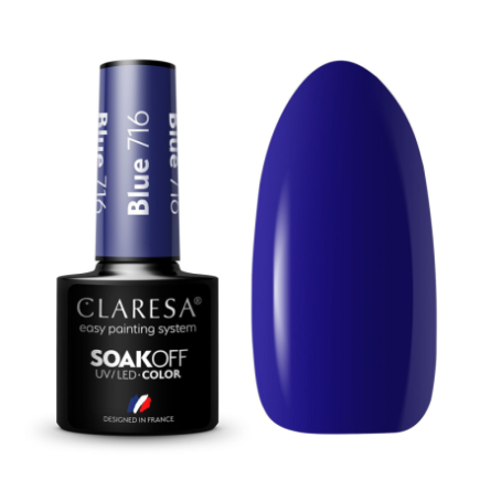 CLARESA Hybrid nagellak BLUE 716 -5g