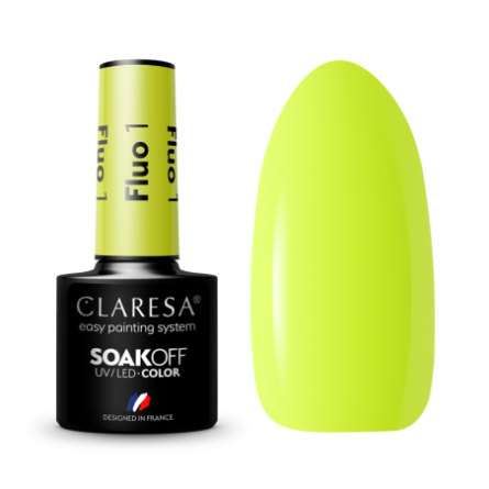 CLARESA Hybride nagellak FLUO 1 -5g