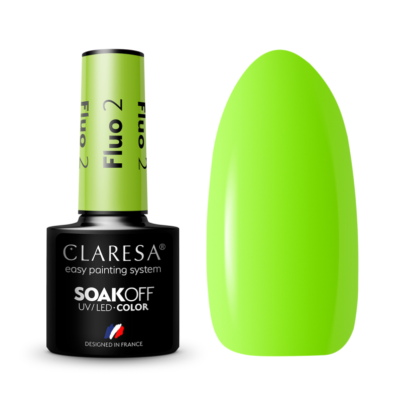 CLARESA Hybride nagellak FLUO 2 -5g