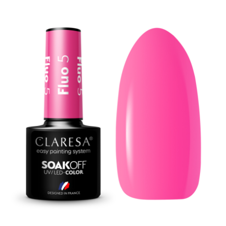 CLARESA Hybride nagellak FLUO 5 -5g