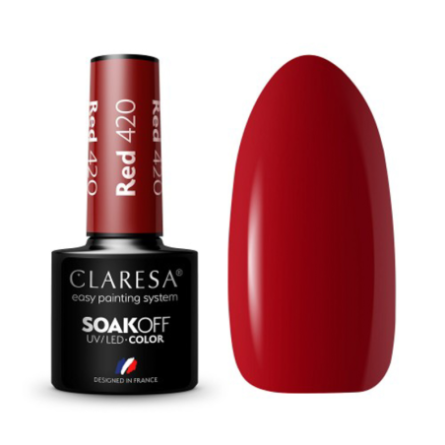 CLARESA Hybride nagellak RED 420 -5g