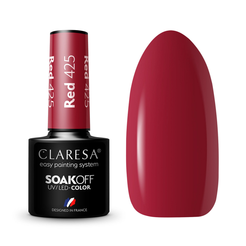 CLARESA Hybride nagellak RED 425 -5g