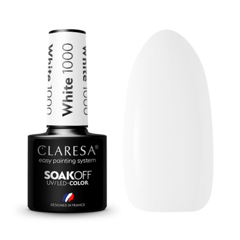 CLARESA Hybride nagellak WIT 1000 -5g