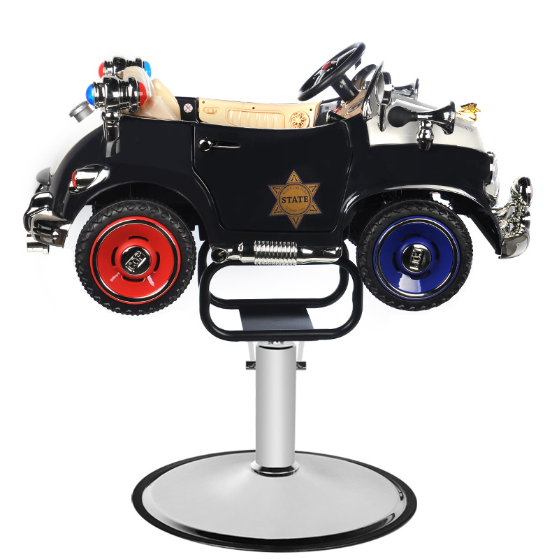 Kappersstoel, speelgoedauto, politie b082