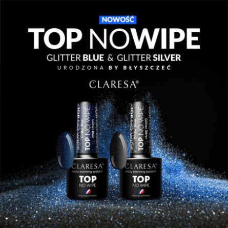 CLARESA Top No Wipe 5g Glitter Zilver