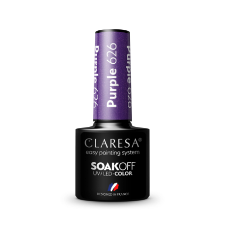 CLARESA Hybrid polish PURPLE 626 -5g