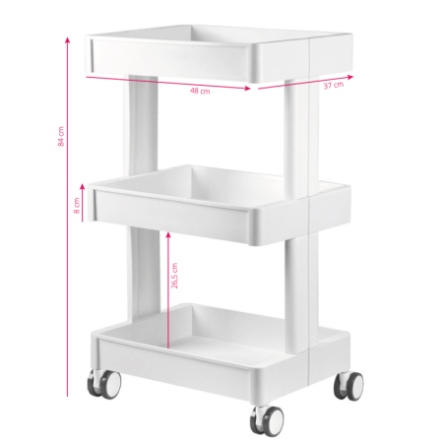 Cosmeticatrolley 084 wit