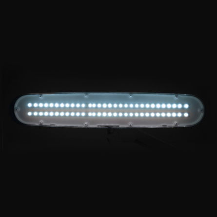 Elegante 801st LED werkplaatslamp met standaard witte lampvoet
