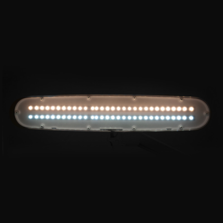 Elegante LED werkplaatslamp 801-tl met een reg. witte lichtsterkte en kleur